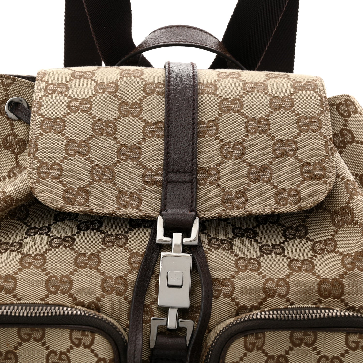Gucci Monogram Backpack Dark Brown 8 of 12