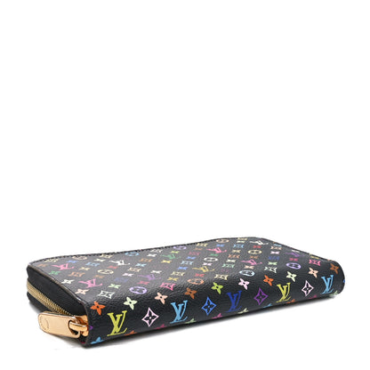 Louis Vuitton Monogram Multicolor Zippy Wallet Black Grenade 3 of 10