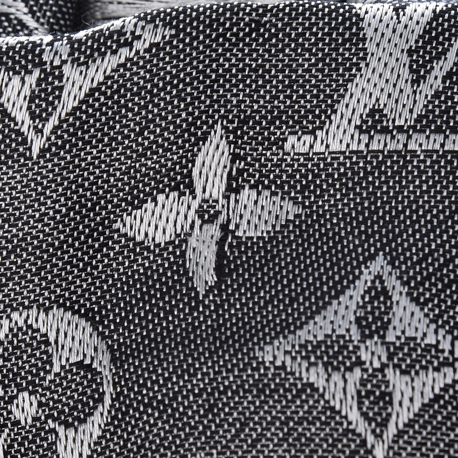 Louis Vuitton Wool Silk Monogram Denim Shawl Black 5 of 5