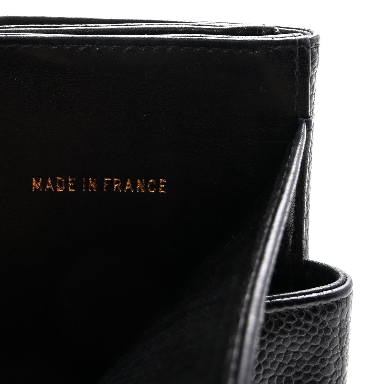 Chanel Caviar Timeless CC Compact French Wallet Black 7 of 8