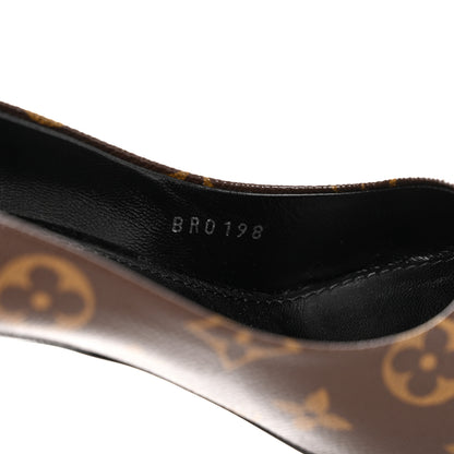 Louis Vuitton Monogram Cherie Pumps 38 Black 9 of 12
