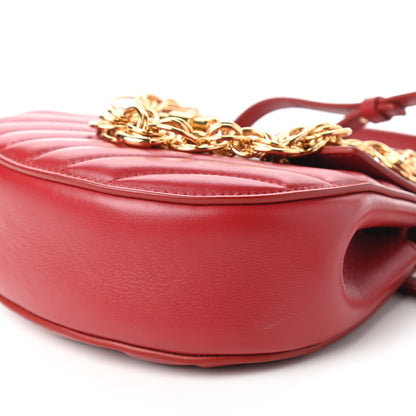 Chloe Calfskin Quilted Mini Drew Bijou Shoulder Bag Dahlia Red 7 of 10