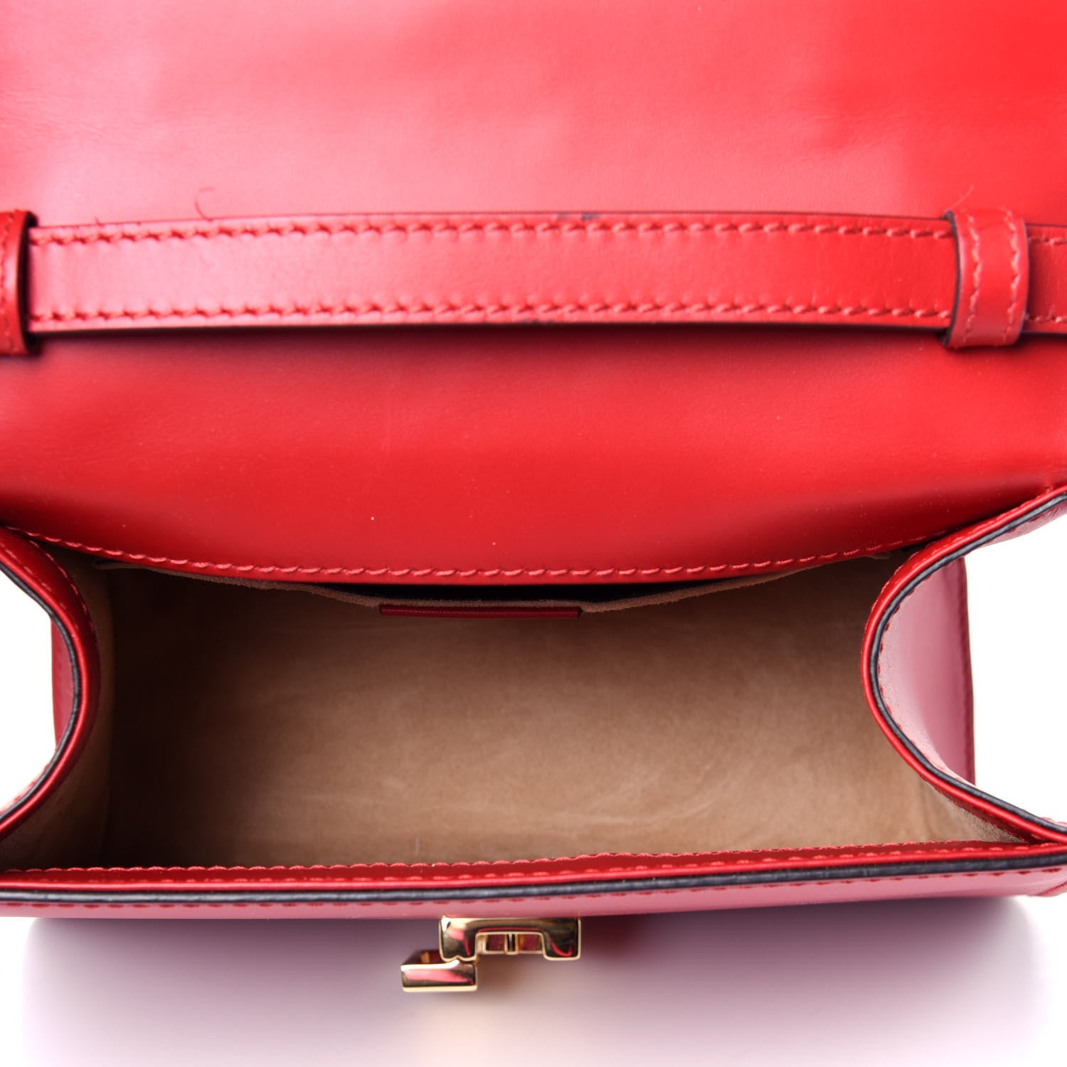 Gucci Calfskin Mini Sylvie Top Handle Bag Hibiscus Red 7 of 17