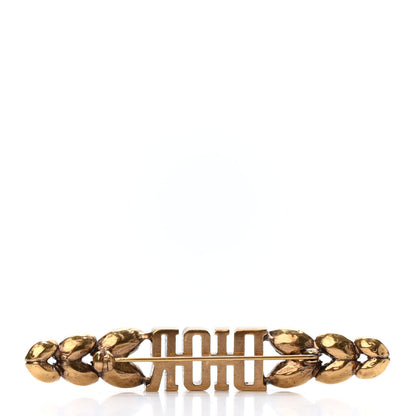 Christian Dior Crystal Dior Petal Brooch Gold 2 of 3