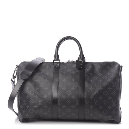 Louis Vuitton Monogram Eclipse Keepall Bandouliere 45 1 of 8