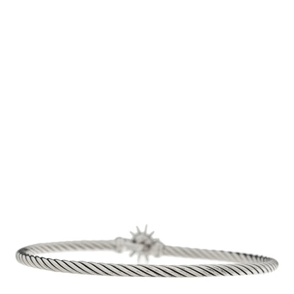 David Yurman Sterling Silver Diamond Starburst Bracelet 2 of 3