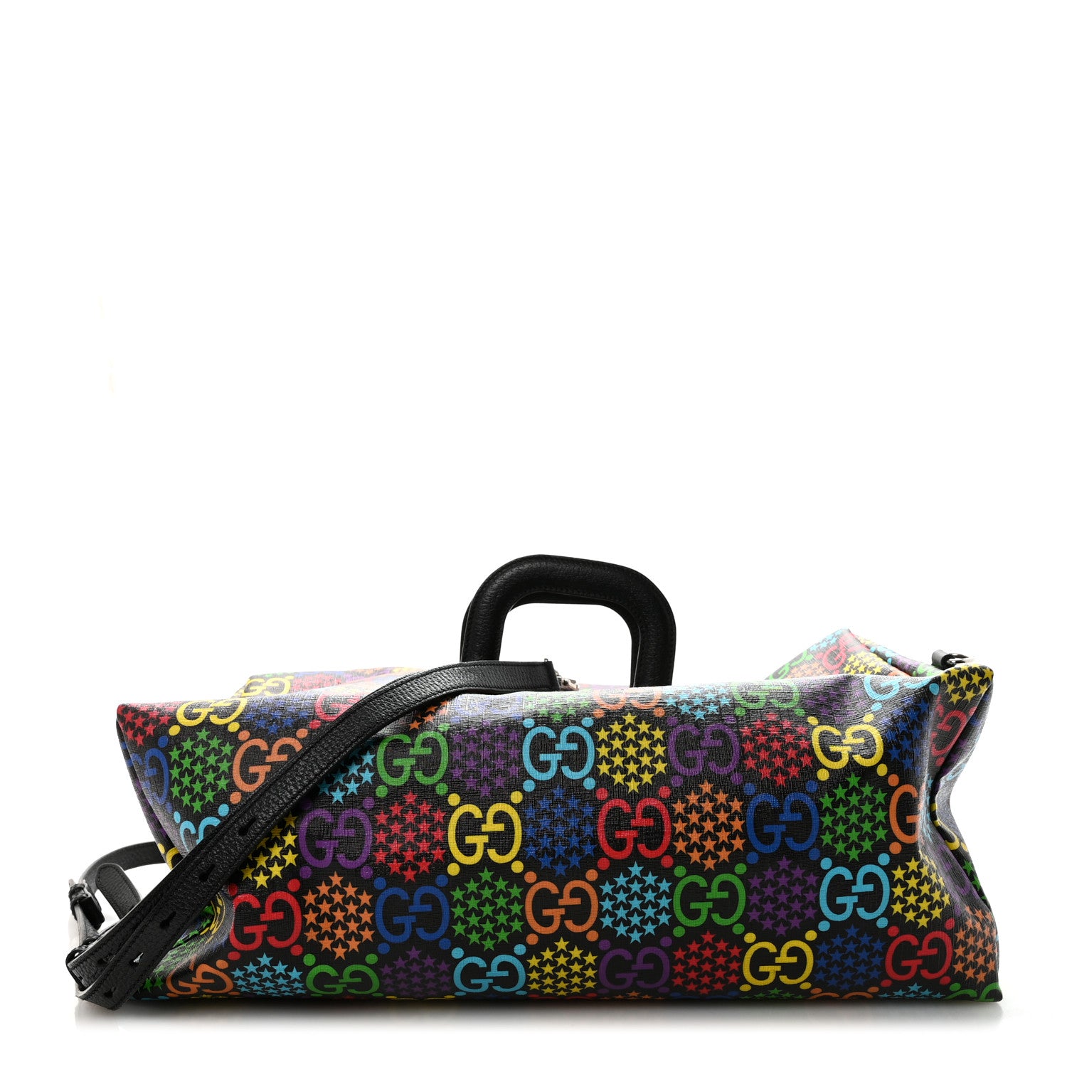 Gucci GG Supreme Monogram Psychedelic Duffle Backpack Black Multicolor 1 of 10