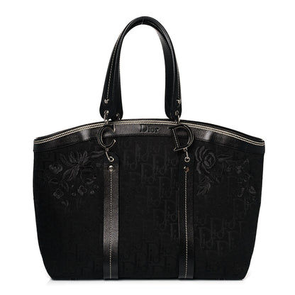 Christian Dior Monogram Vintage Flowers Dome Bag Black 1 of 10