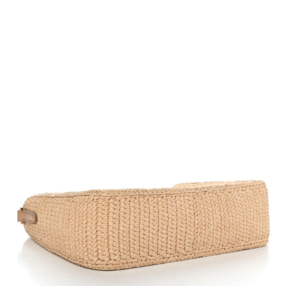 Prada Yarn Raffia Effect Crochet Re-Edition 2005 Shoulder Bag Naturale 4 of 10