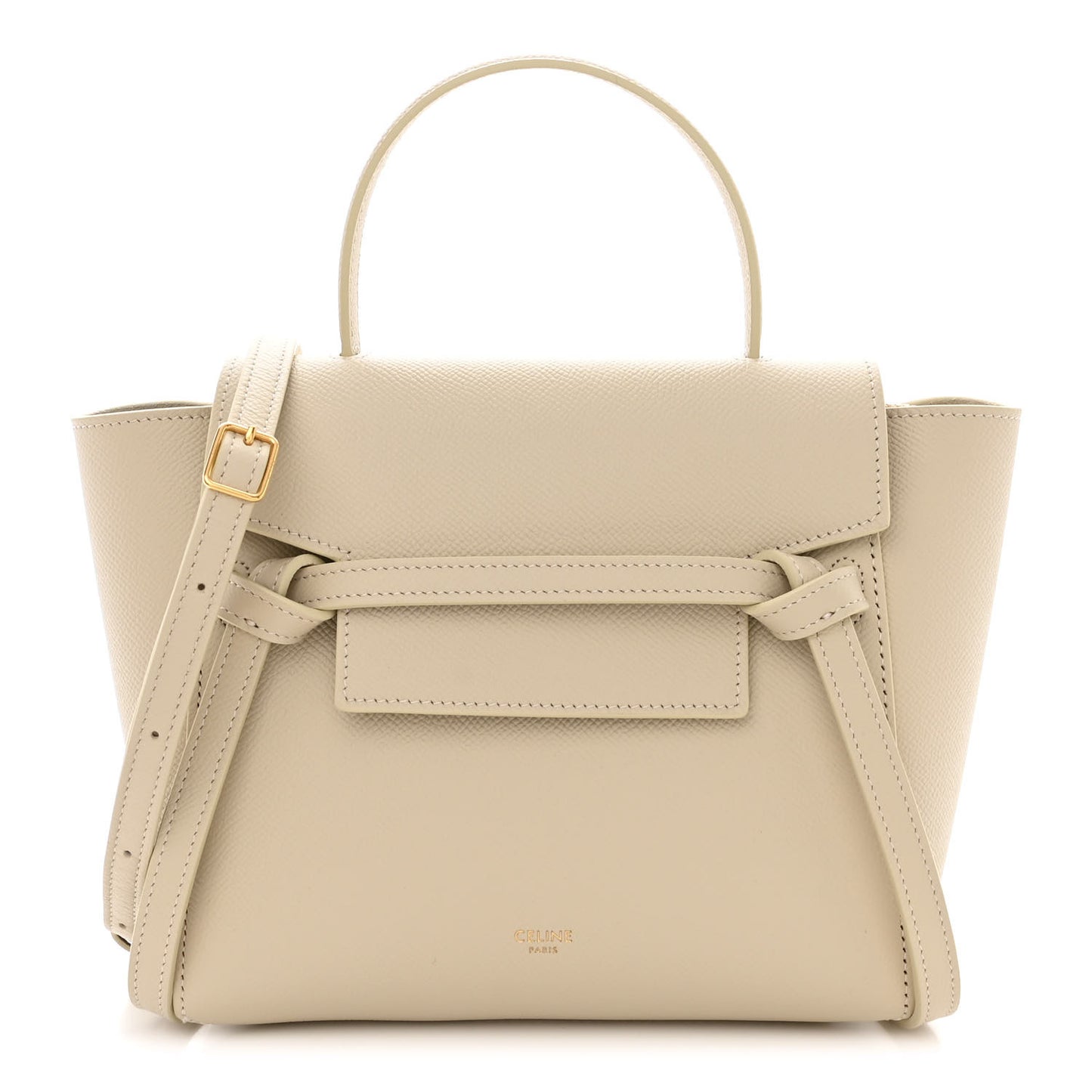 Grained Calfskin Nano Belt Bag Linen
