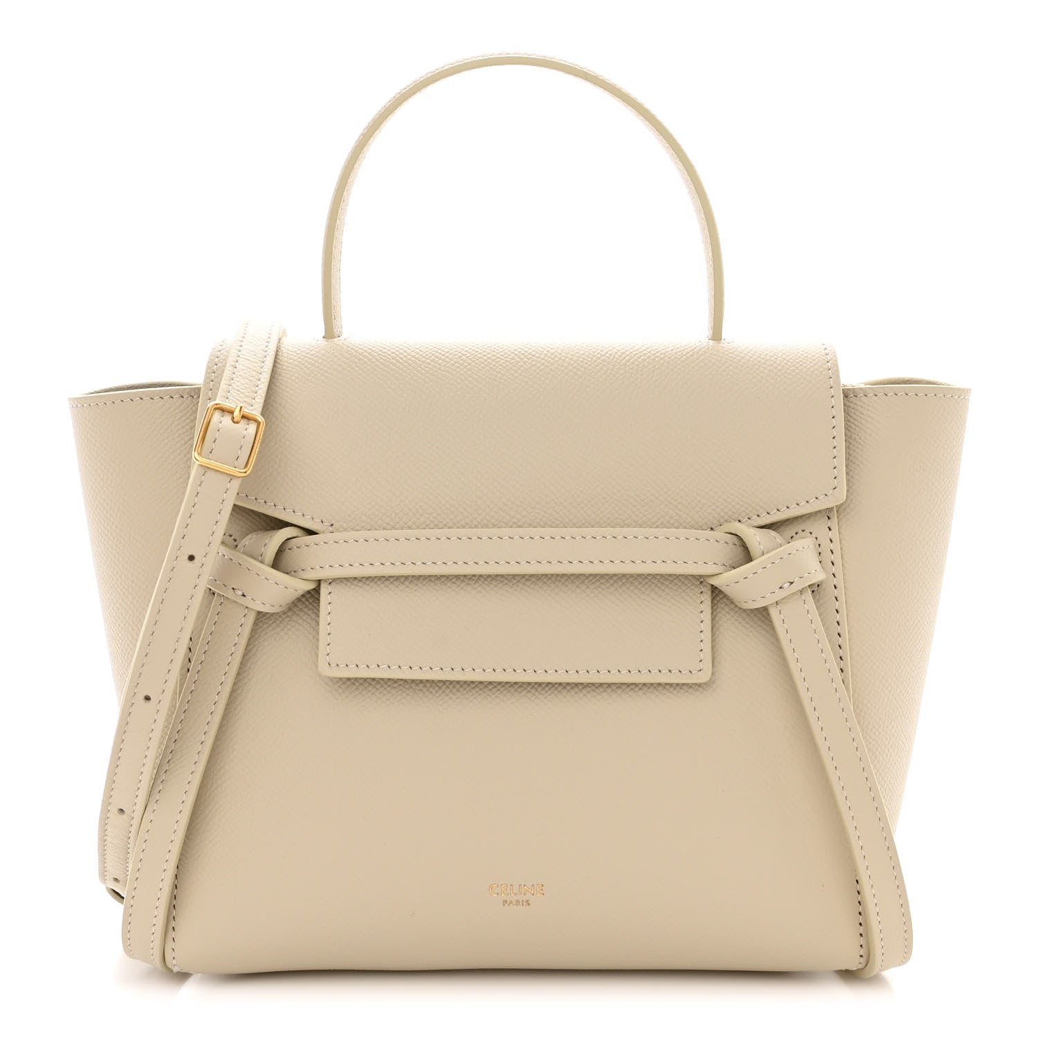 Celine Grained Calfskin Nano Belt Bag Linen 1 of 12