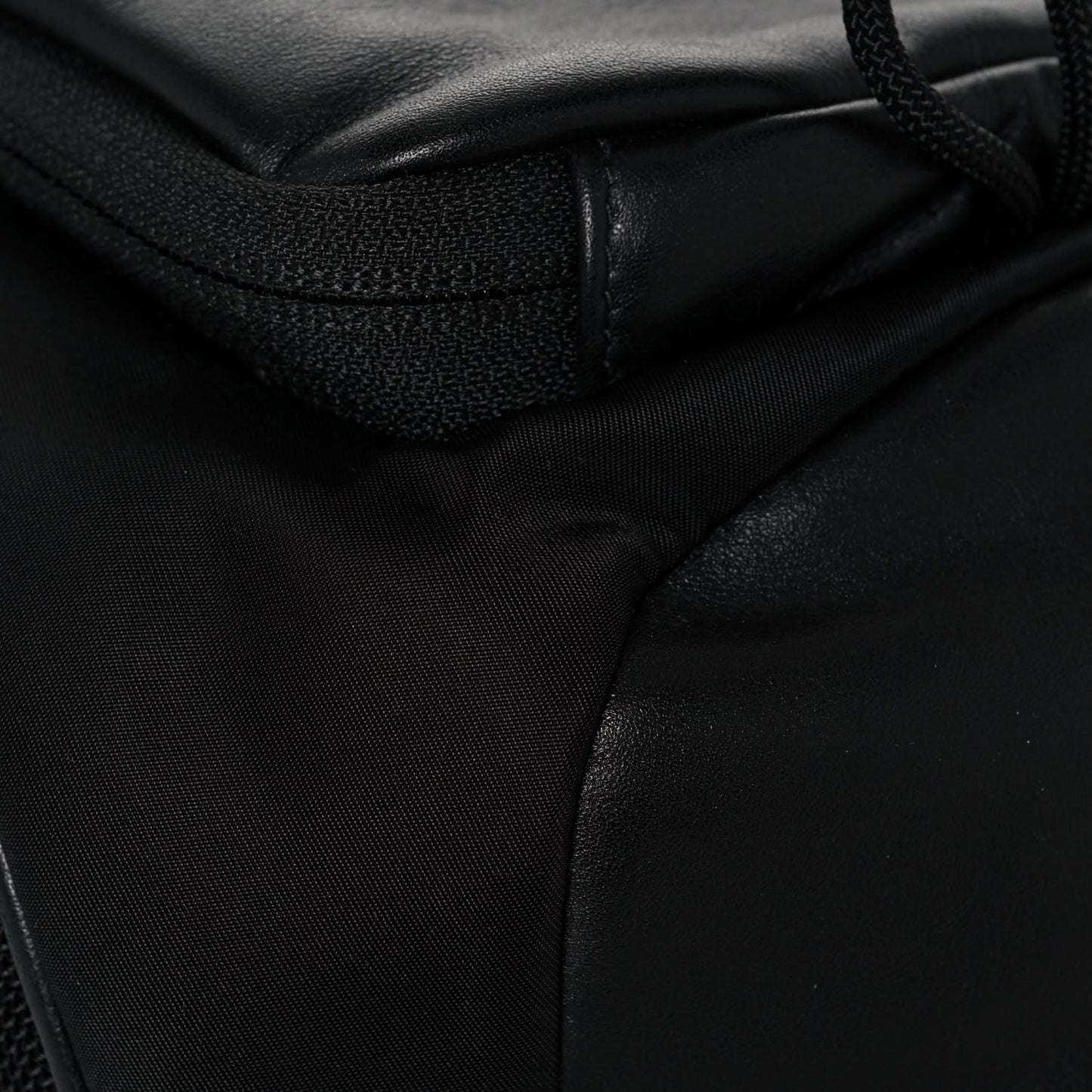 Lambskin Nylon Medium Leo Sling Bag Black