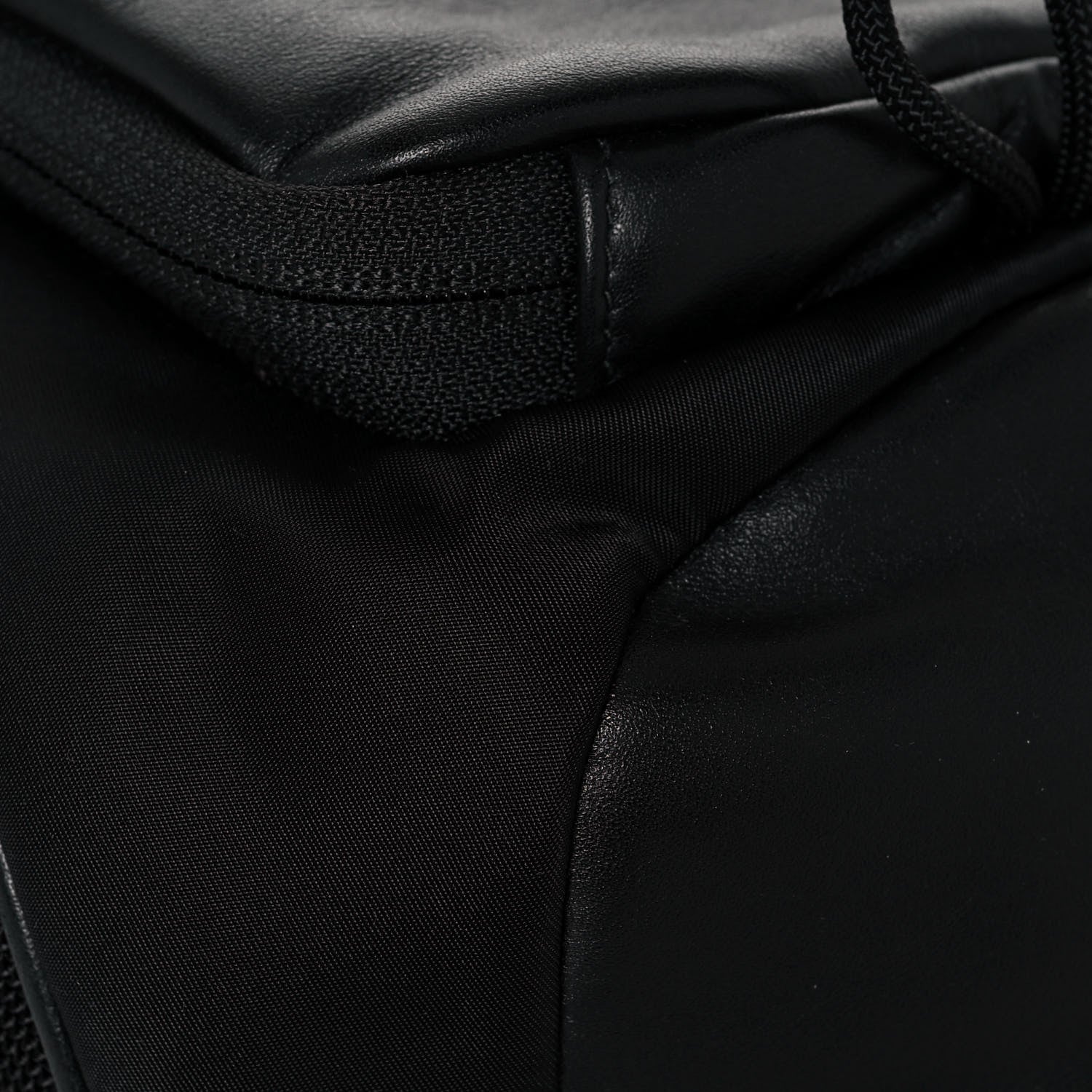 Burberry Lambskin Nylon Medium Leo Sling Bag Black 7 of 11