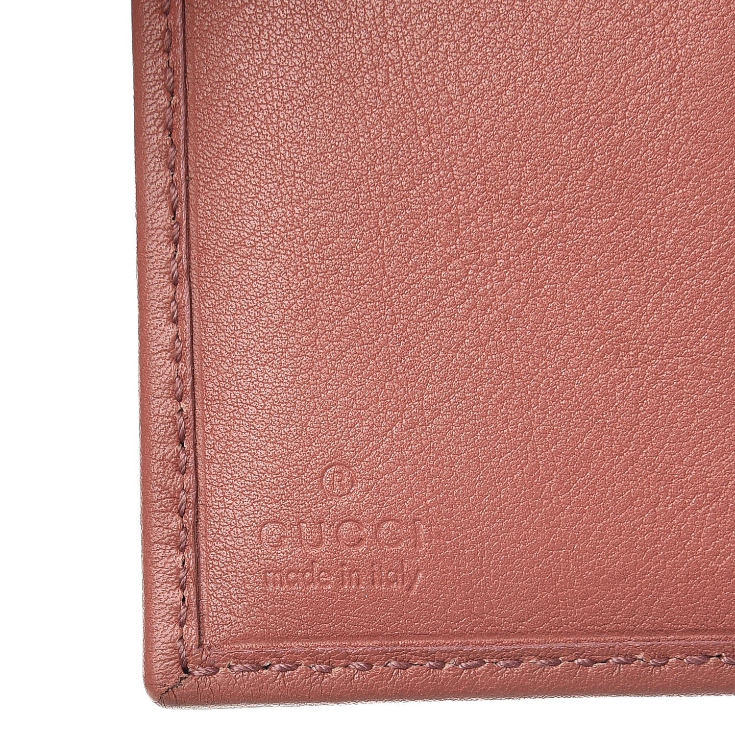 Gucci Monogram Web Compact Flap Wallet Pink 6 of 7