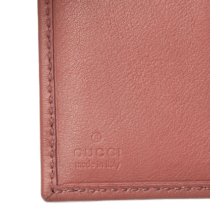 Gucci Monogram Web Compact Flap Wallet Pink 6 of 7