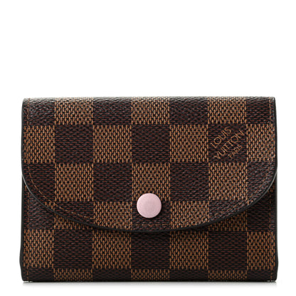 Louis Vuitton Damier Ebene Rosalie Coin Purse Rose Ballerine 1 of 7