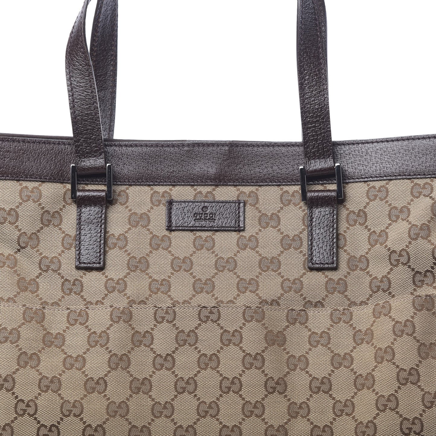 Monogram Large Tote Dark Brown