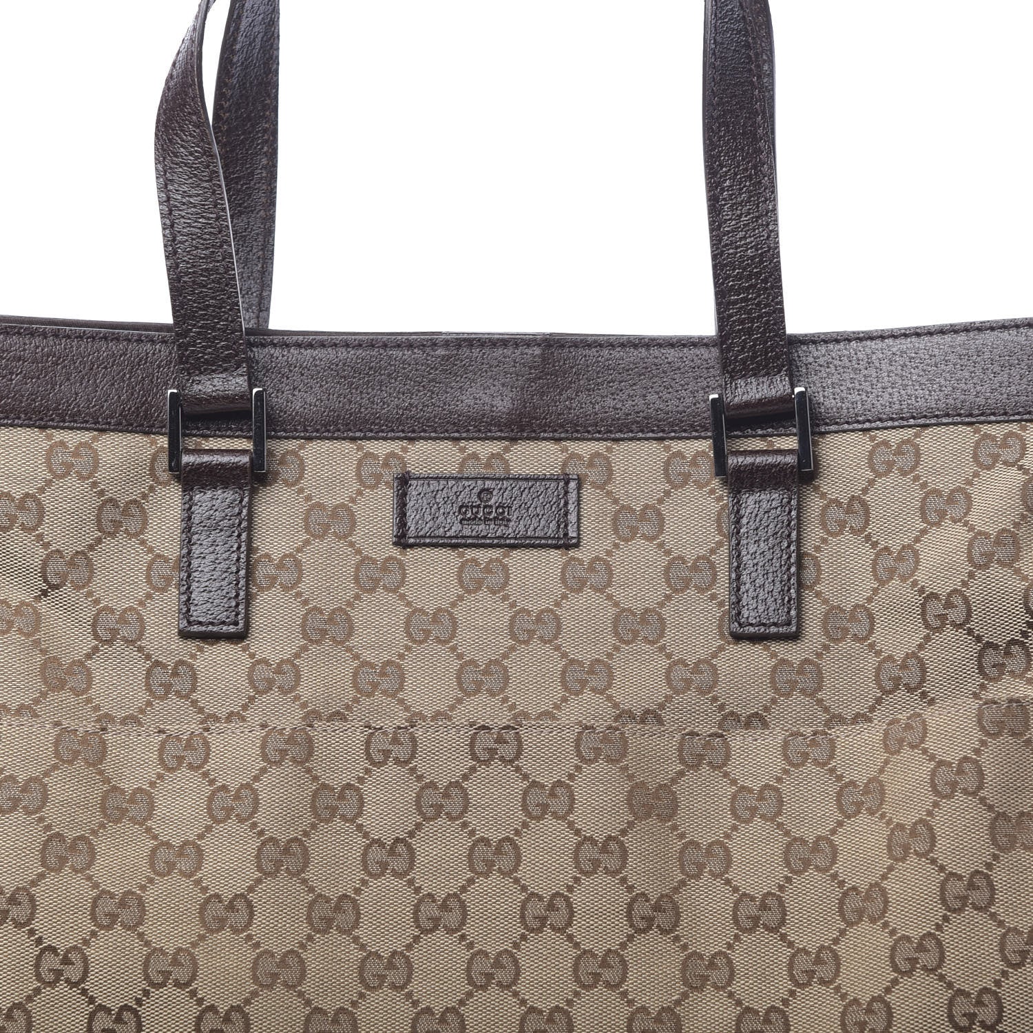 Gucci Monogram Large Tote Dark Brown 8 of 10