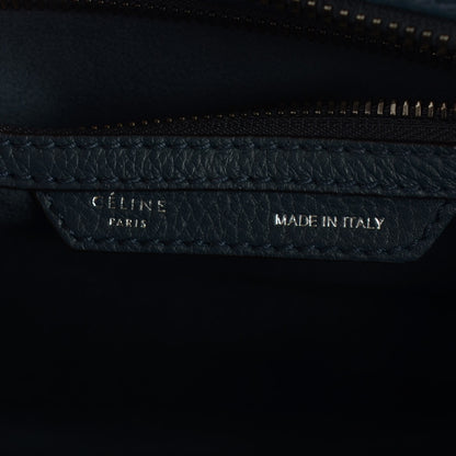 Celine Drummed Calfskin Micro Luggage Orage 6 of 8