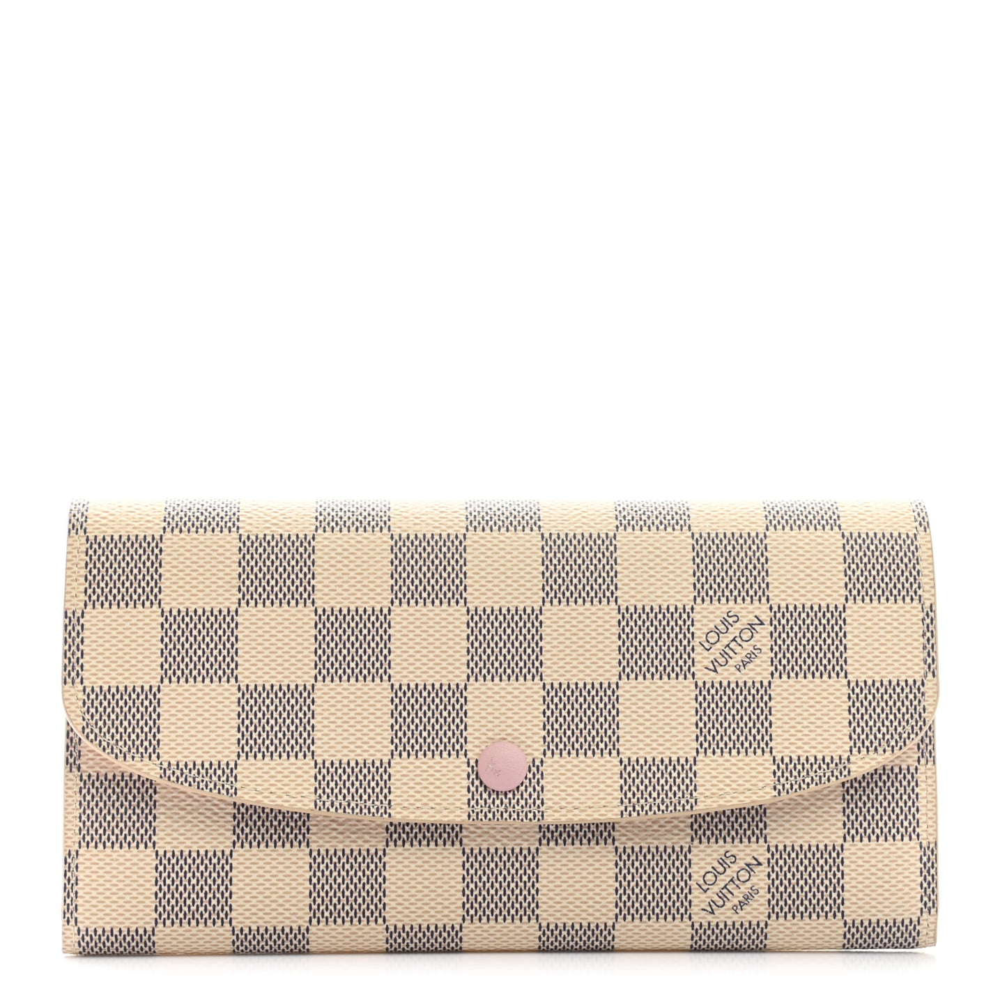 Damier Azur Emilie Wallet Rose Ballerine