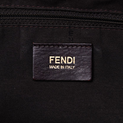 Fendi Zucca Patent Large Mia Shoulder Flap Tobacco 5 of 10