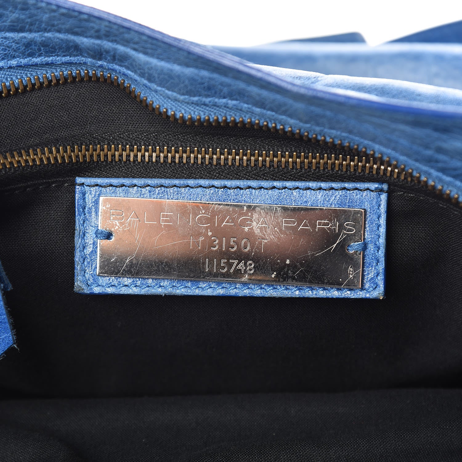 Balenciaga Agneau Classic Hardware City Bleu 6 of 22