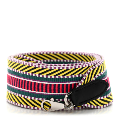 Hermes Toile Swift 50mm Sangle Cavale Shoulder Strap Multicolor Black 1 of 6