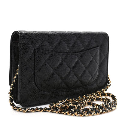 Chanel Caviar Quilted Wallet on Chain WOC Black 3 of 8