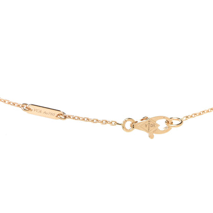 Van Cleef & Arpels 18K Yellow Gold Mother of Pearl Sweet Alhambra Pendant Necklace 4 of 5