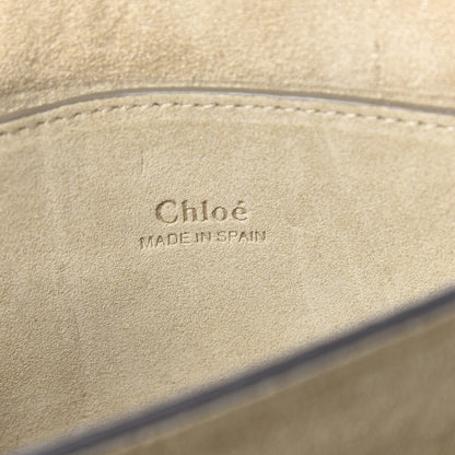 Chloe Suede Calfskin Small Faye Shoulder Bag Motty Grey 6 of 13