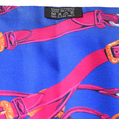 Hermes Silk Brides De Gala Maxi Twilly Orange Bleu Electrique Fuchsia 3 of 4