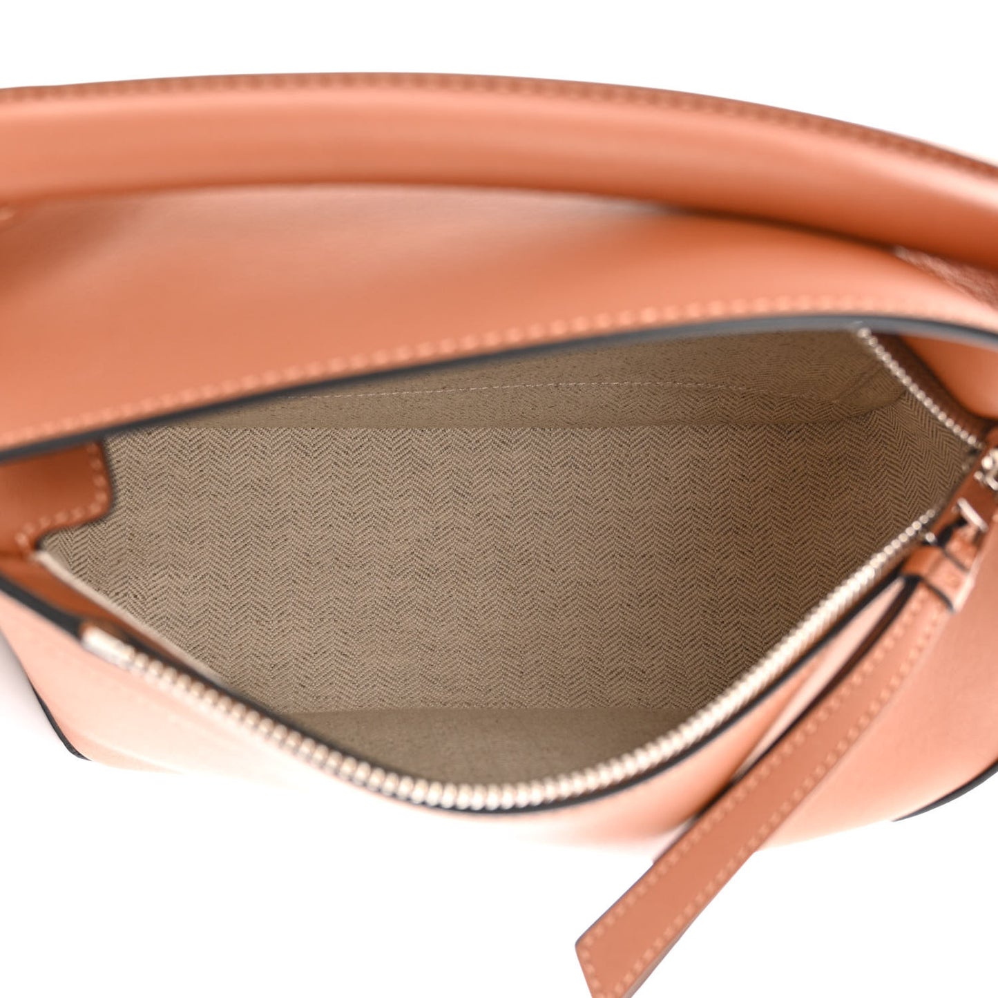 Calfskin Small Puzzle Edge Bag Tan