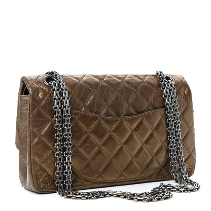 Chanel Metallic Aged Calfskin 2.55 Reissue 226 Flap Bronze 3 of 11