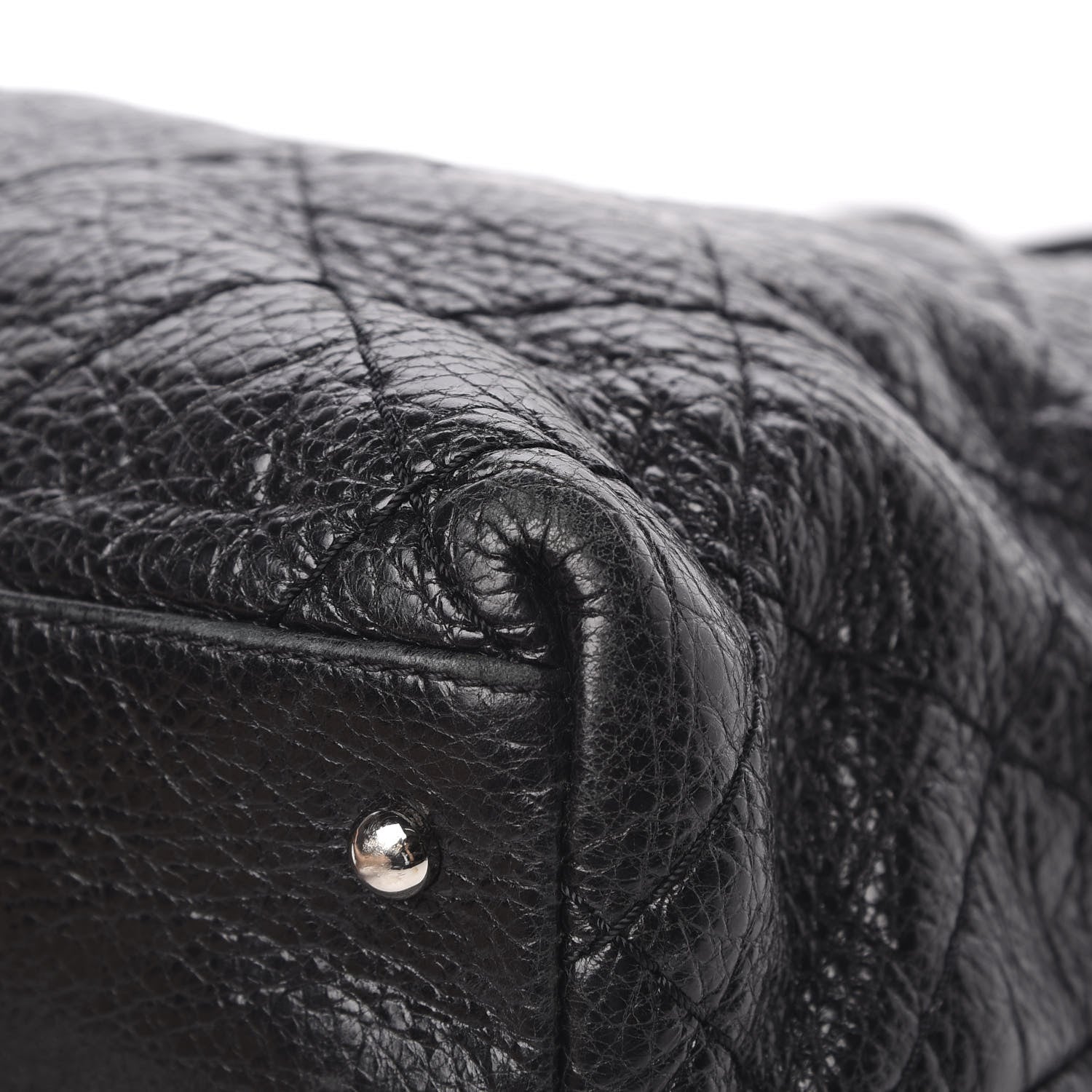 Chanel Glazed Calfskin Large On The Road Tote Black 10 of 17