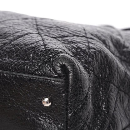 Chanel Glazed Calfskin Large On The Road Tote Black 10 of 17