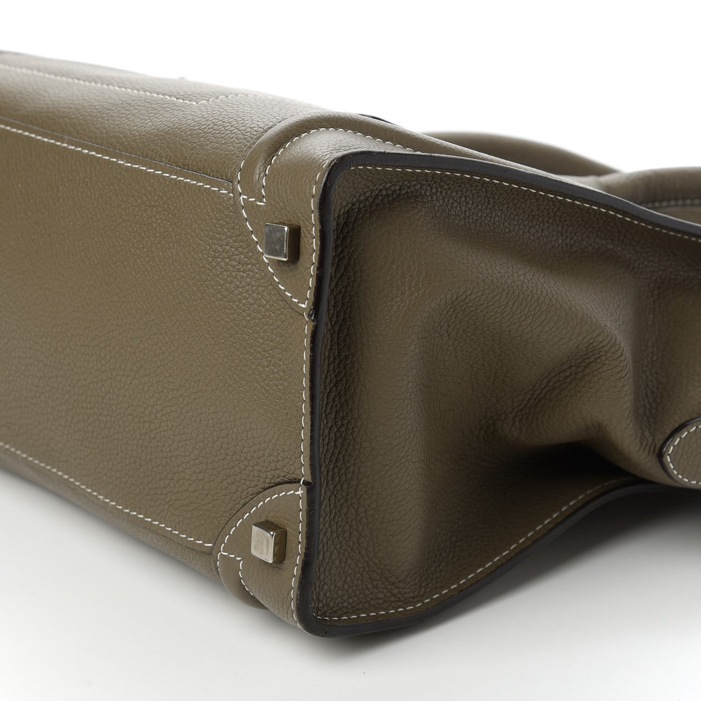 Drummed Calfskin Shoulder Luggage Souris