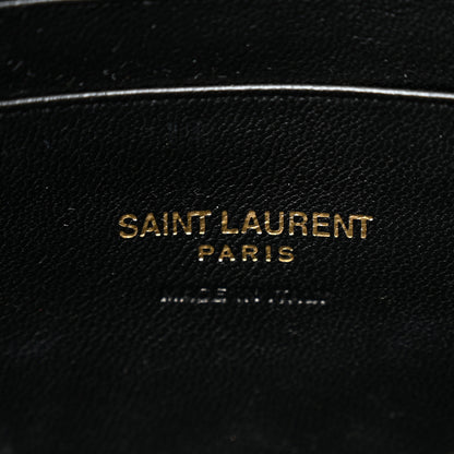 Saint Laurent Grain De Poudre Matelasse Monogram Mini Lou Camera Bag Black 6 of 11