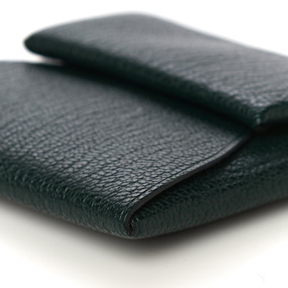 Hermes Chevre Mysore Bastia Coin Purse Vert Titien 11 of 12