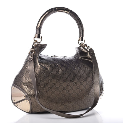 Gucci Guccissima Large Indy Top Handle Hobo Metallic 3 of 8