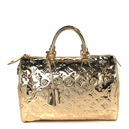 Louis Vuitton Monogram Miroir Speedy 30 Gold 1 of 12