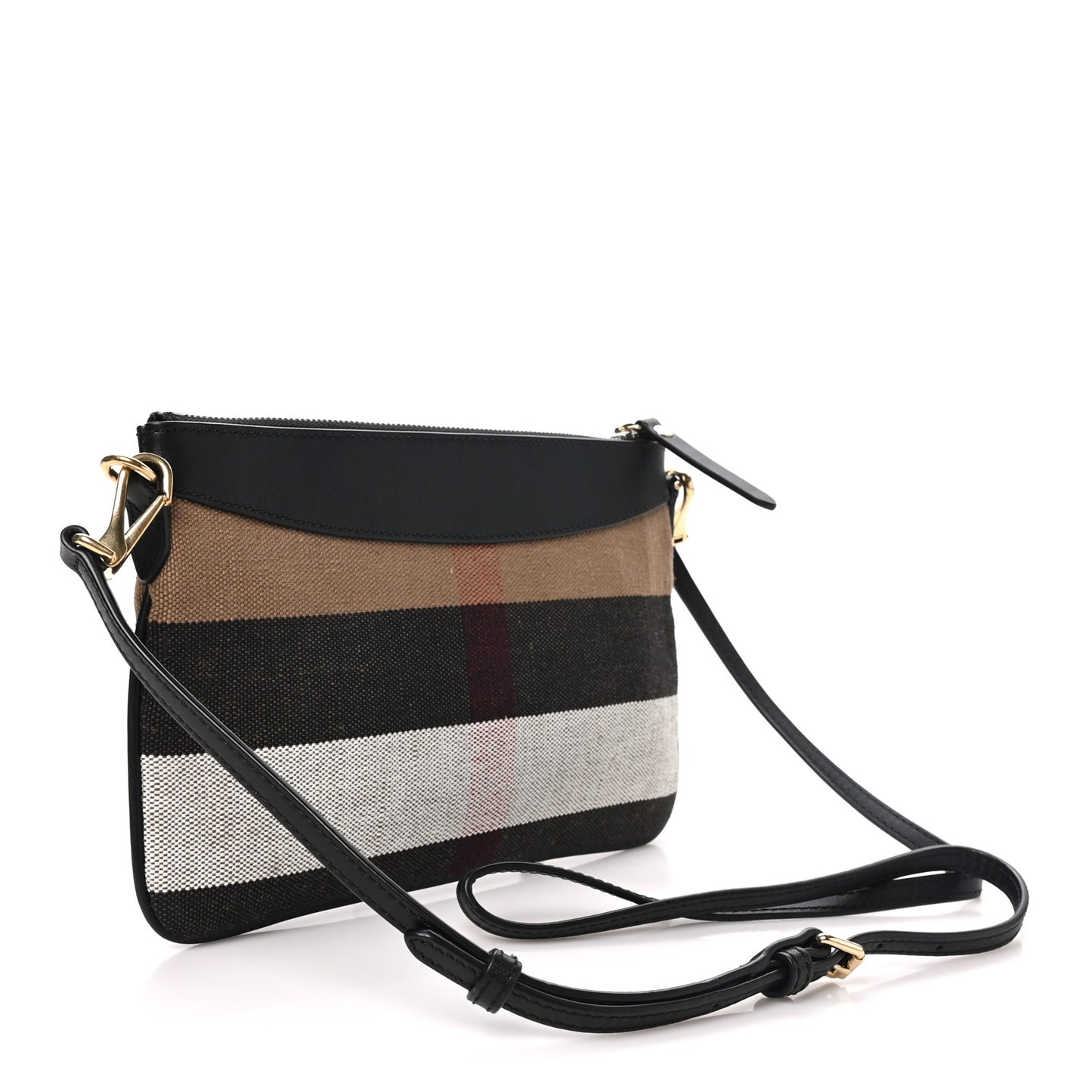 House Check Derby Peyton Crossbody Clutch Bag Black