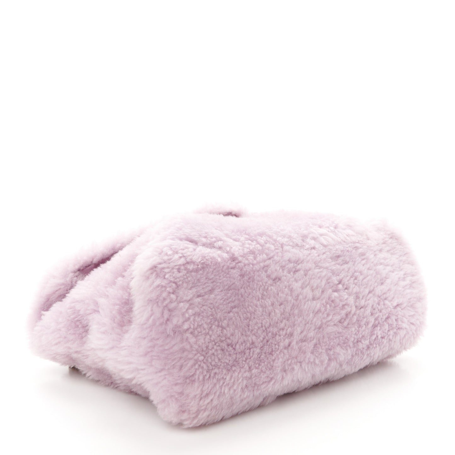 Merino Shearling Lambskin Quilted Small Loulou Puffer Monogram Chain Satchel Glycine