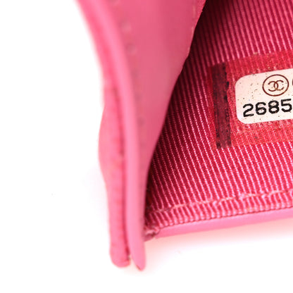 Chanel Caviar Quilted Medium Flap Wallet Pink 8 of 9