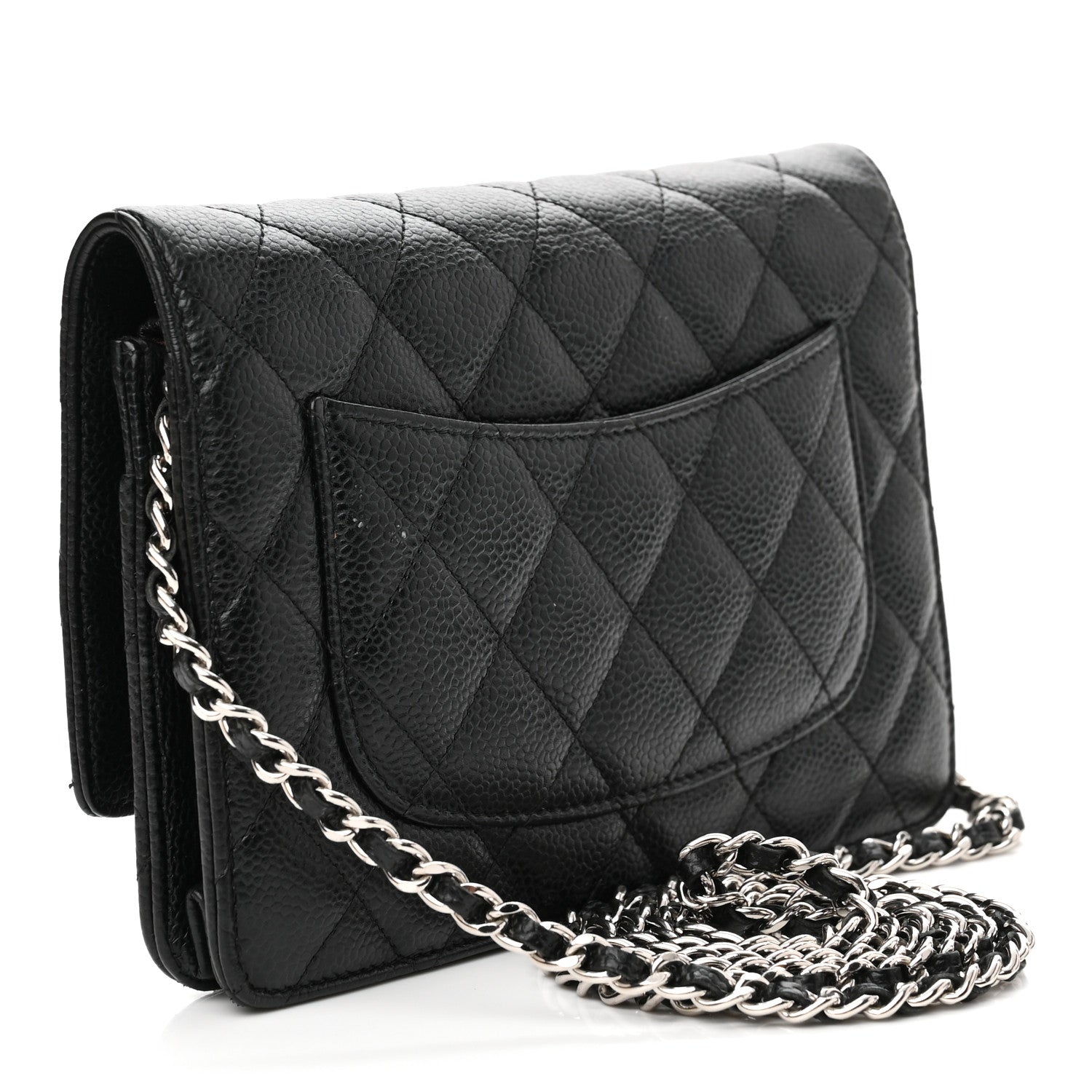 Chanel Caviar Quilted Wallet On Chain WOC Black 3 of 13