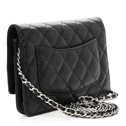 Chanel Caviar Quilted Wallet On Chain WOC Black 3 of 13