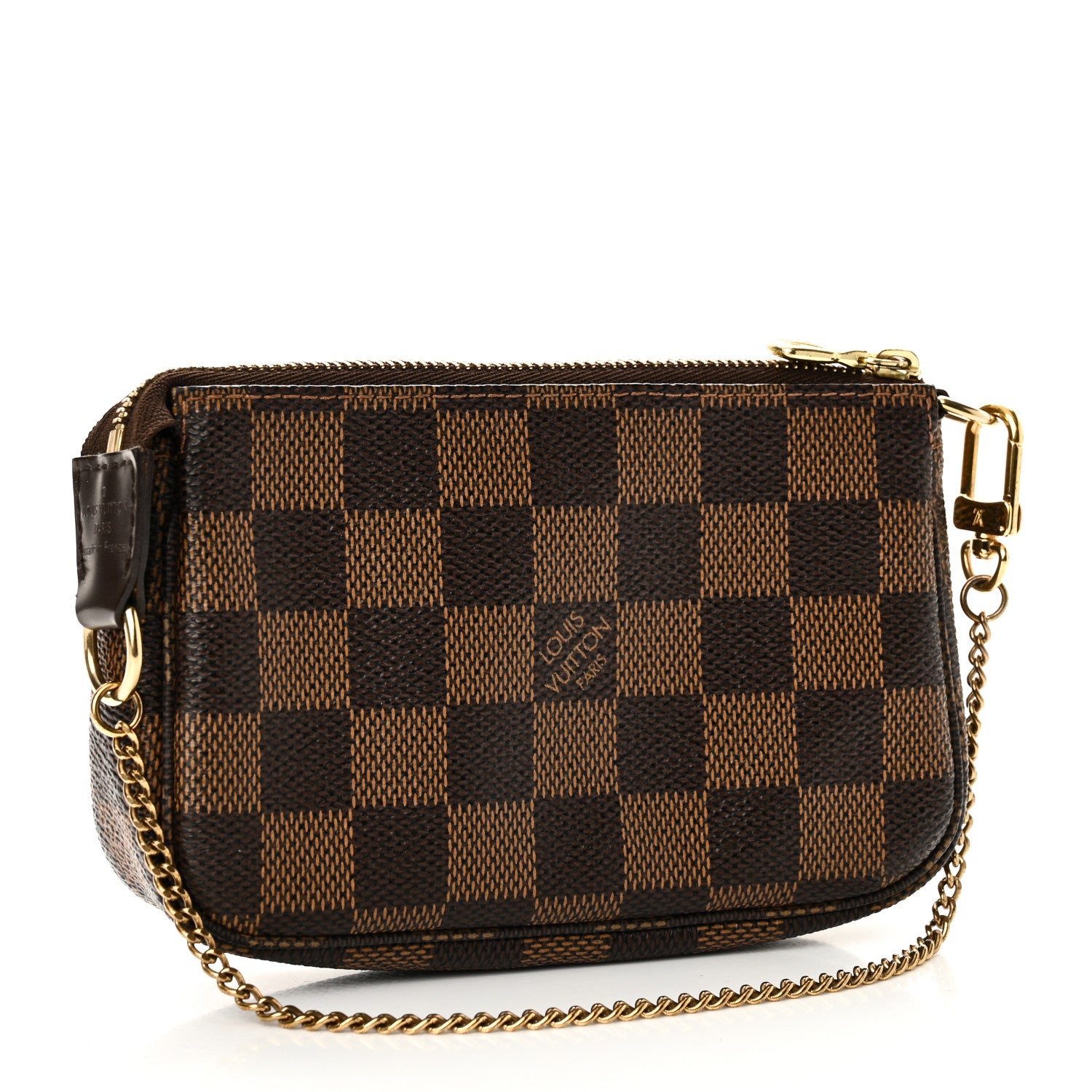 Louis Vuitton Damier Ebene Complice Trunks and Bags Mini Pochette Accessories Red 3 of 10