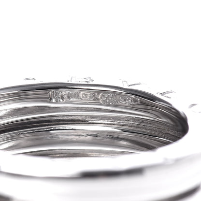 Bulgari 18K White Gold B.Zero1 4 Band Ring 51 5.75 5 of 5