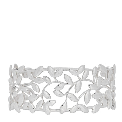 Tiffany Sterling Silver Paloma Picasso Olive Leaf Cuff Bracelet 1 of 3