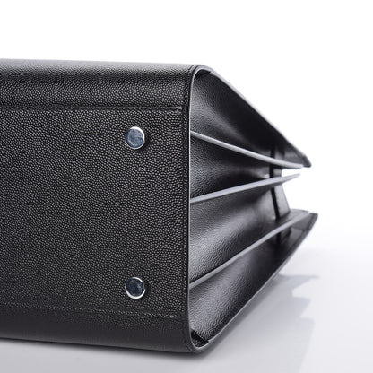 Saint Laurent Grained Calfskin Small Sac De Jour Black 10 of 10