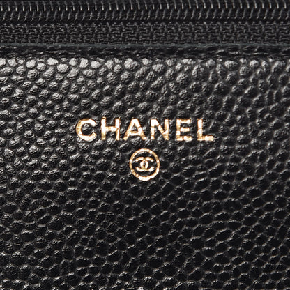 Chanel Caviar Quilted Wallet On Chain WOC Black 6 of 9